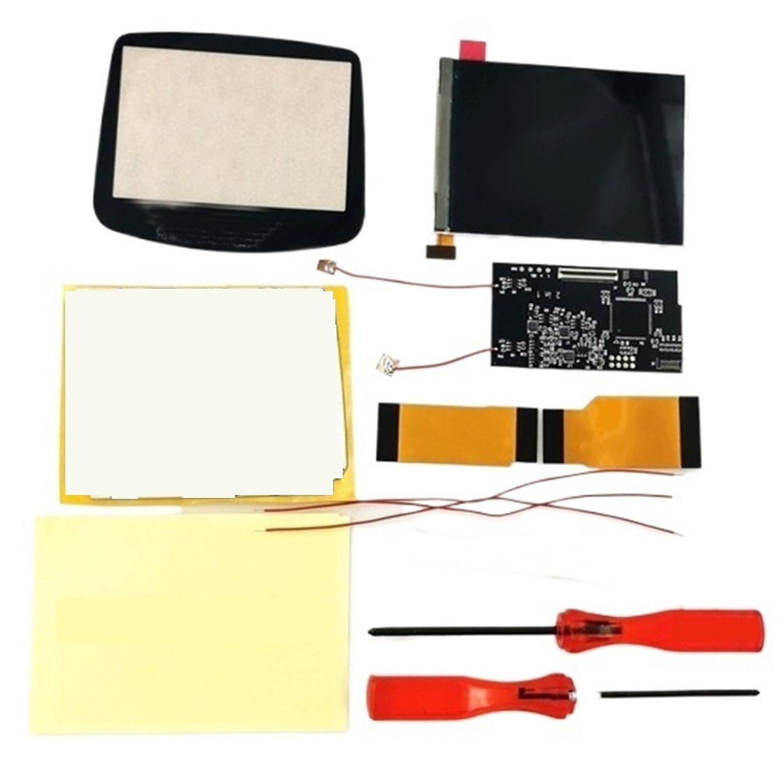 Reemplazo de pantalla LCD IPS con salida de TV for GBA, brillo ajustable en 8 colores, for Game Boy Advance y consola GBA.(Without TV)