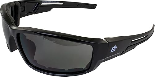 Miniatura 9 de Birdz Gafas de sol Swoop antiniebla acolchadas para motocicleta, 2 pares de gafas de equitación, montura negra con lentes transparentes y ahumadas