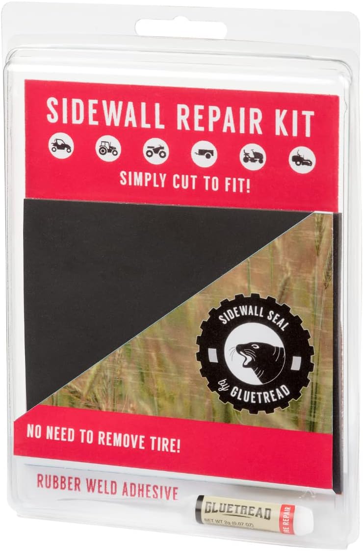 GlueTread Sidewall Tire Repair Kit Patch Sidewall of Your Tire Kit