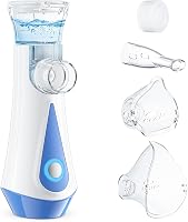JOSSIS Ultrahalk Inhalátor Felnőtteknek és Gyermekeknek - 1-5µm Részecskeméret, Állítható Porlasztás, Újratölthető, Kék 1