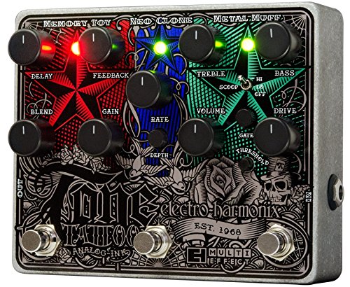 Electro Harmonix 665217 Electric Guitar Effect with Tone Tattoo Synthesiser Filter