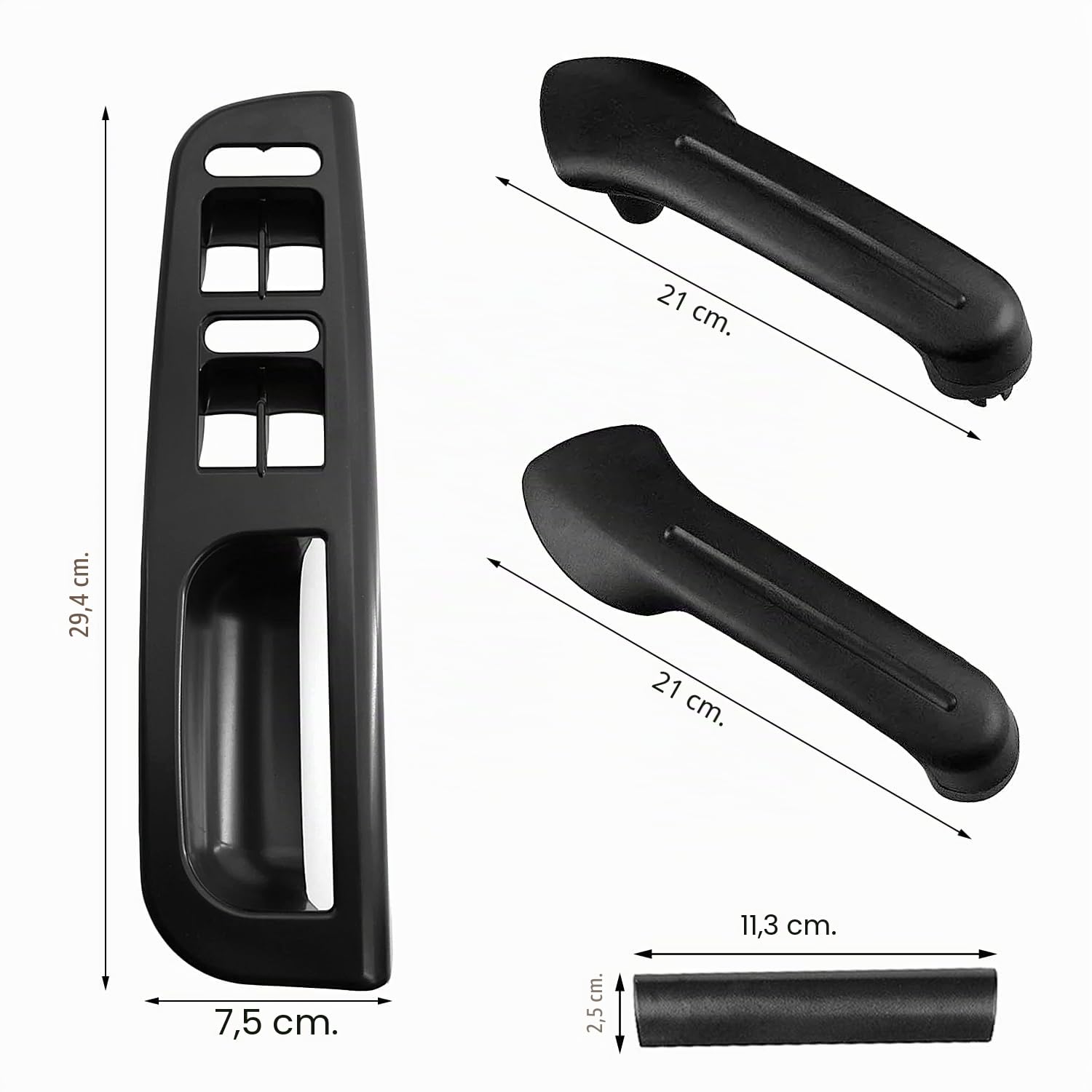 5 piezas Funda Protectora para Manillar de Coche, 3 Manijas + 1 Placa de Elevación + 1 Accesorios de Placa de Elevación, Auto Accesorios, Compatible con Bora Golf IV J-etta