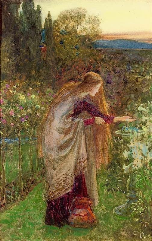 Image Sur Toile la plante sensible Dicksee Grand Tableau Idéal pour Habiller un Mur Vide