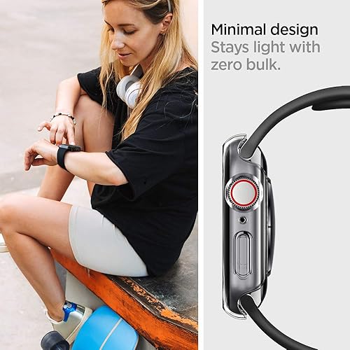 Miniatura 6 de Spigen Funda de ajuste delgado diseñada para Apple Watch de 1.57 pulgadas Series SE26SE54, transparente