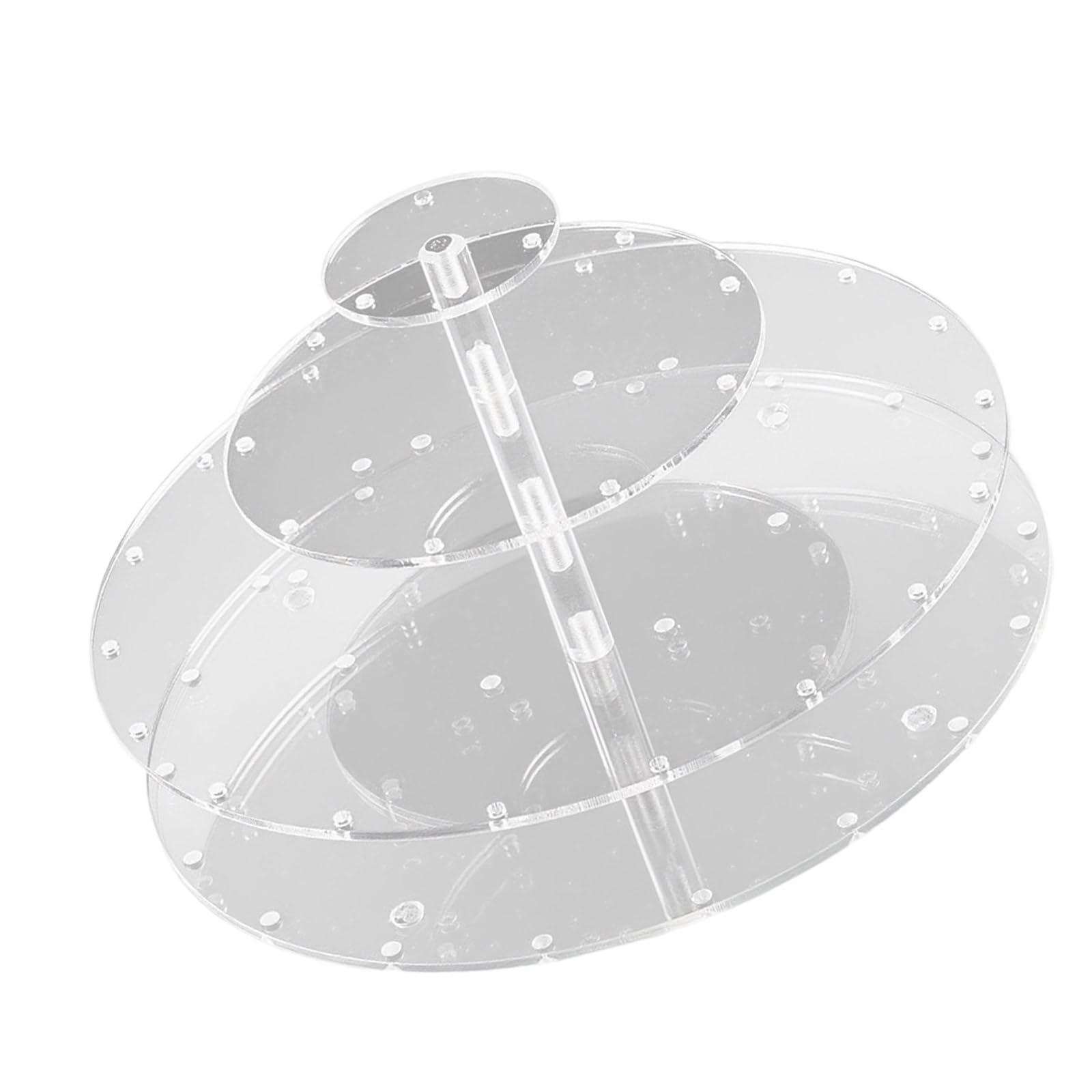 2 Round Multi-Tiered Acrylic Lollipop Holder 31 Holes for Parties Anniversaries Dessert Showcase Candy Display for Parties Weddings Anniversaries Decors At Event Celebration