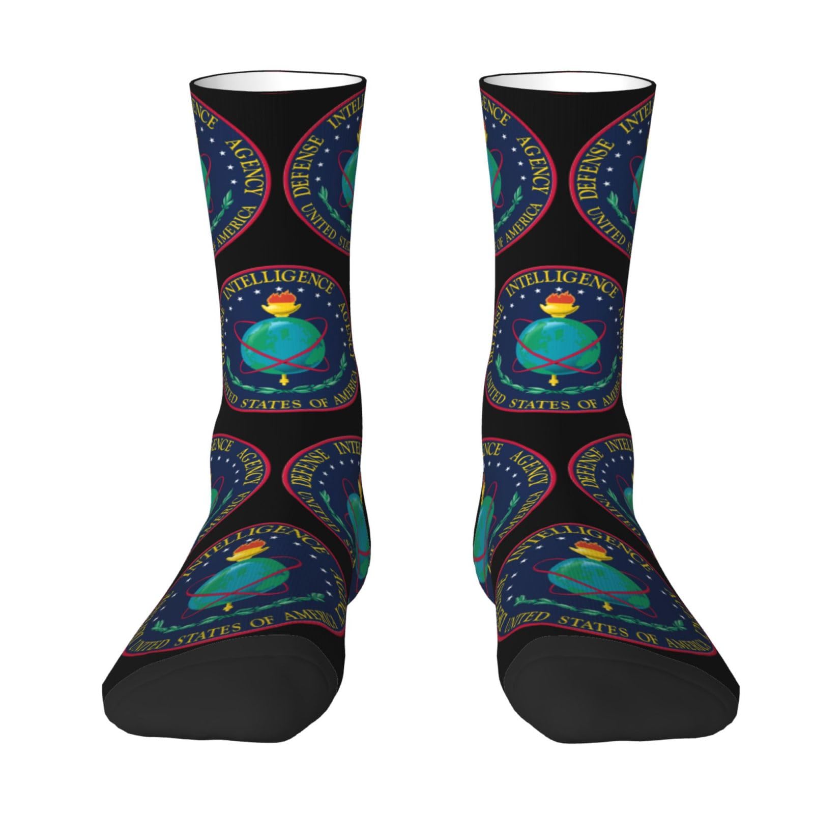 SIYTUAU Seal Of The U.S. Defense Intelligence Agency Socks For Women Men Cushion Athletic Crew Socks Casual Wicking Socks