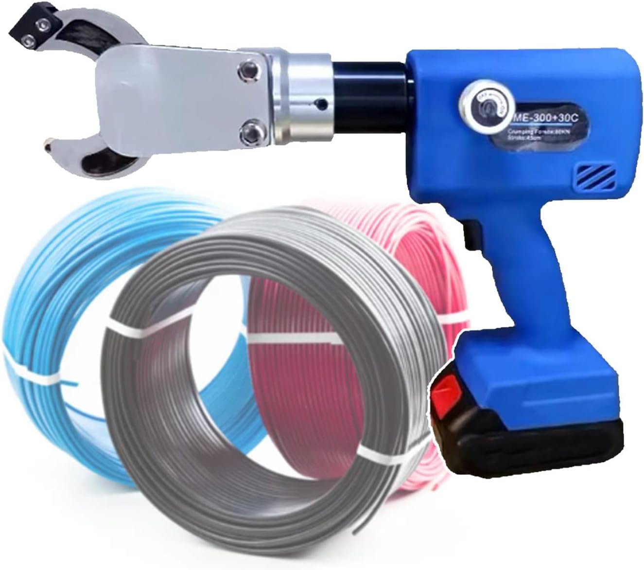 Rechargeable Hydraulic Bolt Cutter,Cable Cutter Multitool,Armored Cable Cutter,Manual Pressure Relief Switch(SME65C