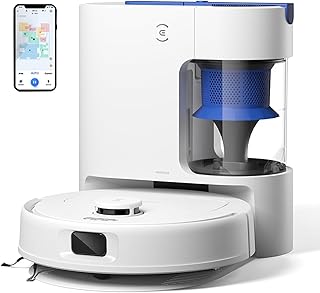 ECOVACS DEEBOT N30 Plus White 2 in 1 Robot Vacuum & Mop, 2025 New Launch, Bagless Eco-Friendly Multi-Cyclone Auto Empty Station, 10000 Pa Suction, 5200mAh Battery, Covers 3500+sq ft, Zero Tangle 2.0