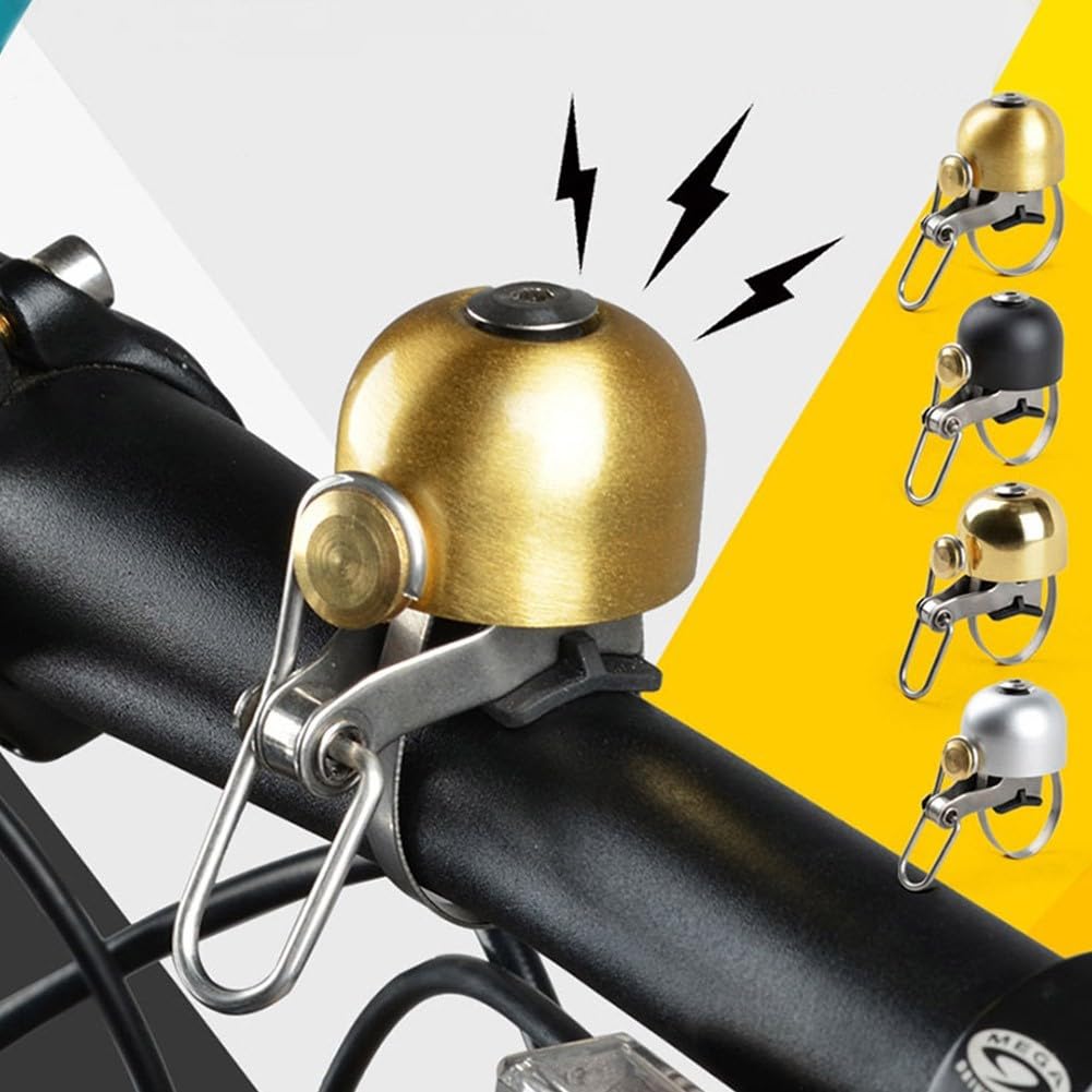 Sonnette De Vélo Rétro – Métal Et Plastique, 5,2 Cm – Anneau Clair – Pour Vélo Pliable, Route, électrique