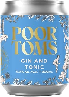 Poor Toms Gin and Tonic Can 250 ml(Pack of 24)