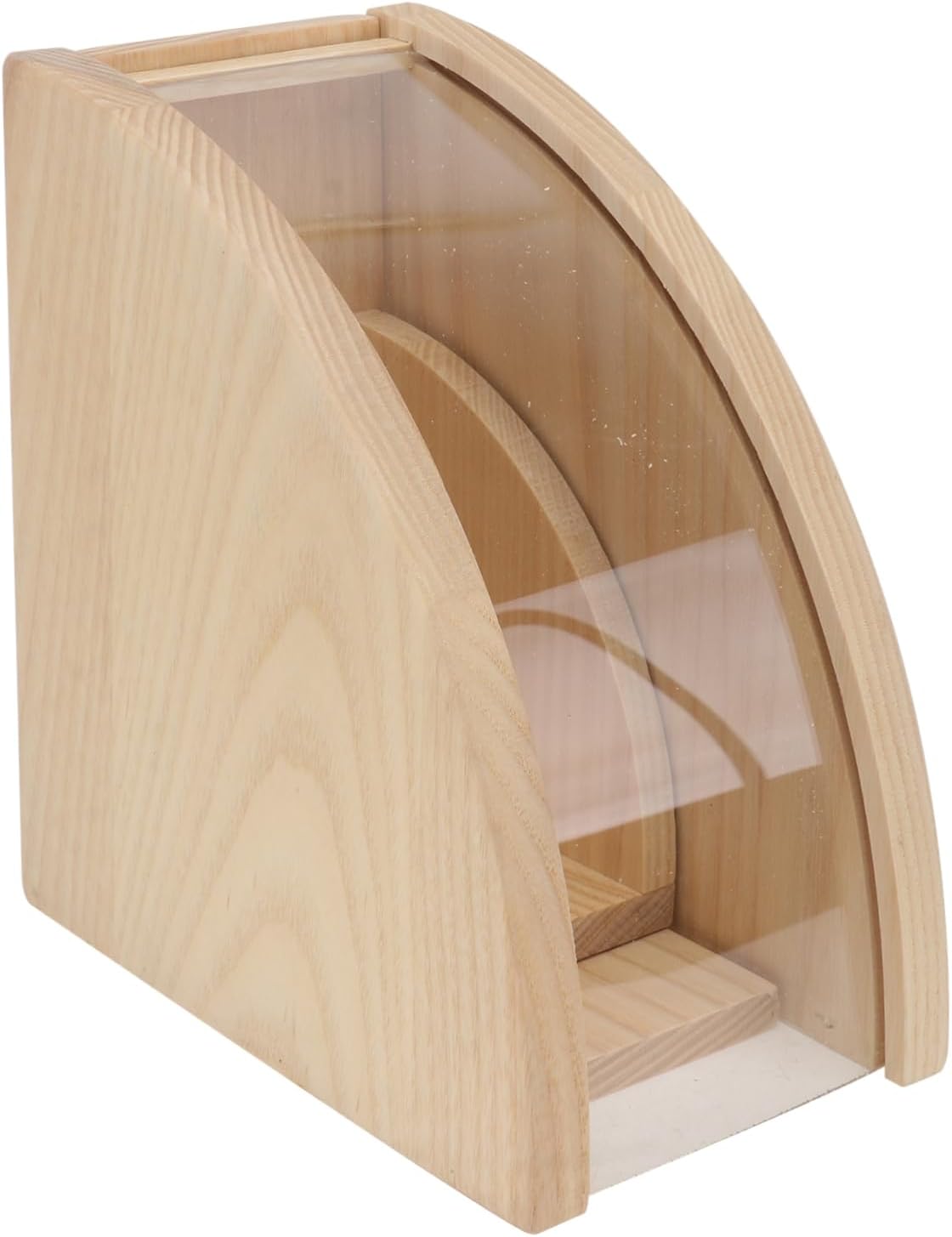 Alipis Practical Coffee Filter Paper Storage Wooden Box for Sectorial Organizer