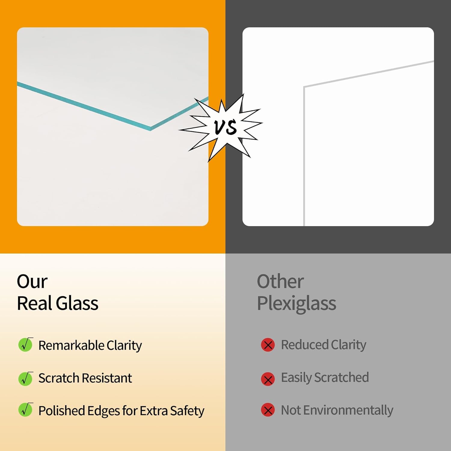 Collage Picture Frames Set of 10, Wall Decor for Mounting or Tabletop Display, Family Photo Gallery Frame Set - Multi Sizes Including Two 8x10, Four 5x7, Four 4x6, HD Glass, Rustic Wood