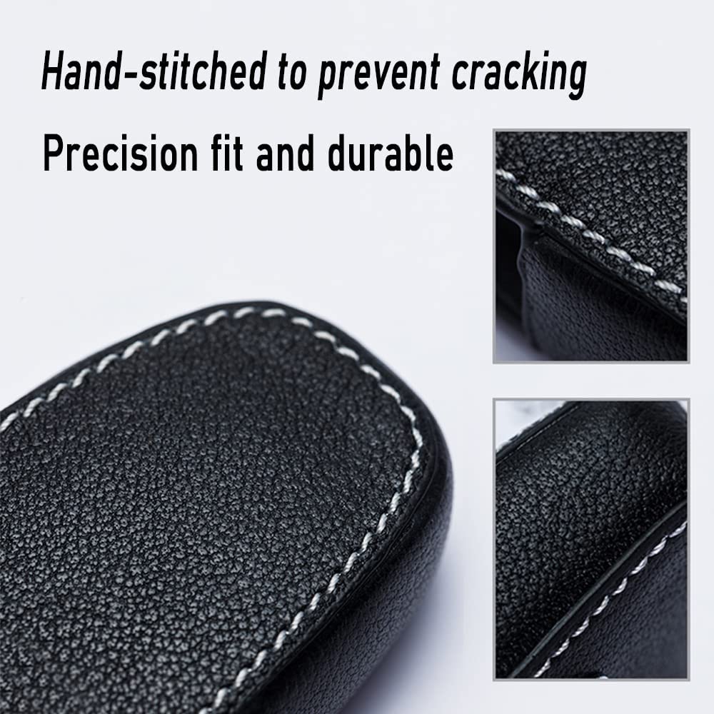 Ontto BMW Autoschlüssel Hülle PU Leder - Passt Für 1er, 3er, 5er, X1, X5, Z4