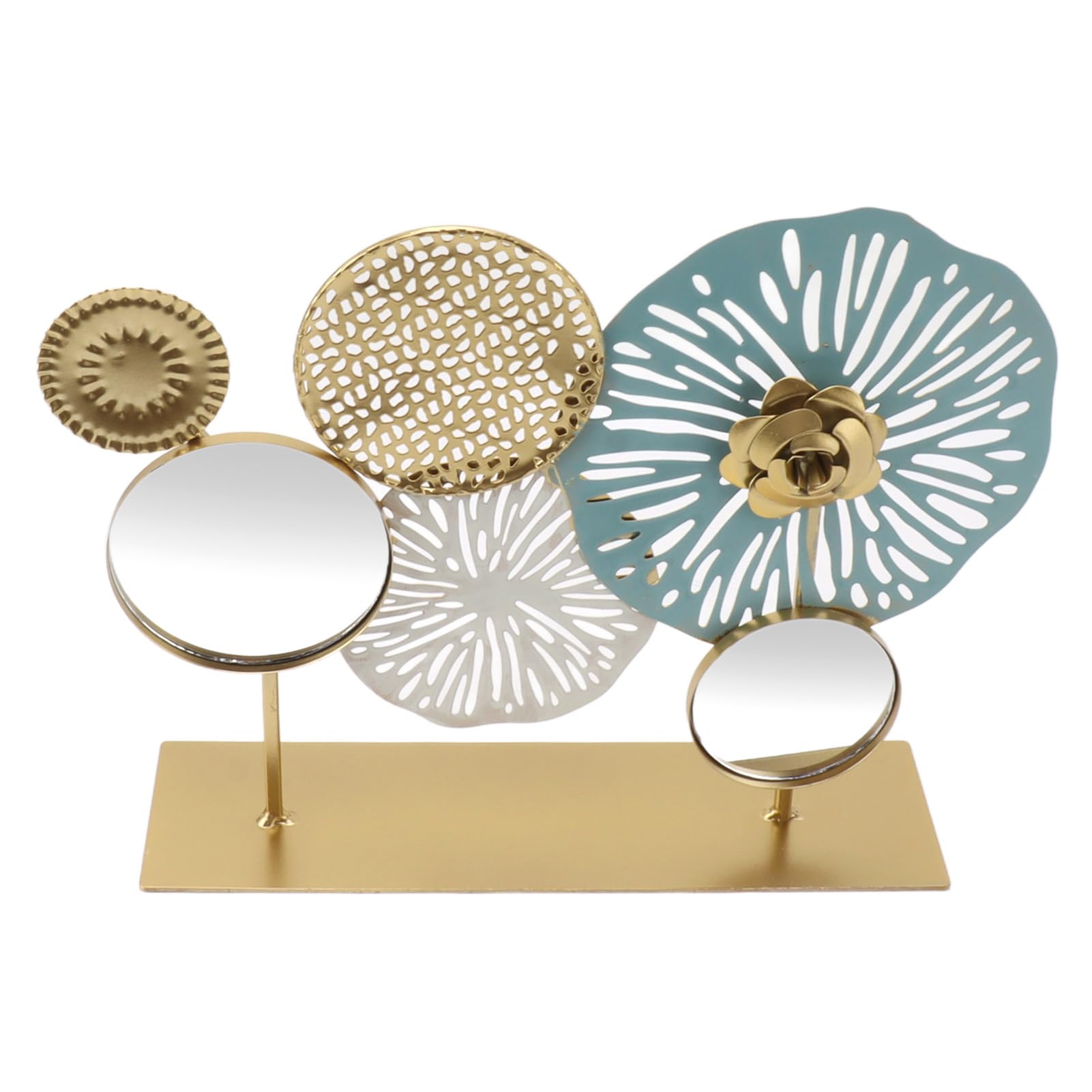 Ornement avec miroir transparent pour illuminer un meuble sombre