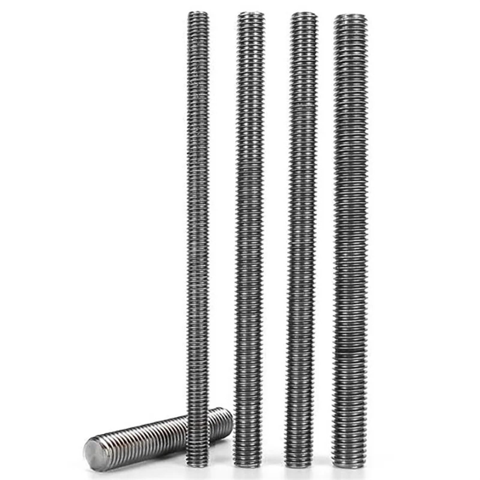 Varilla roscada Perno de titanio puro M3 M4 M5 M6 M8 M10 M12 M14 M16 M18 M20 M22 M24 varilla roscada completa métrica Para Producción Industrial(M20x500mm 1pc)