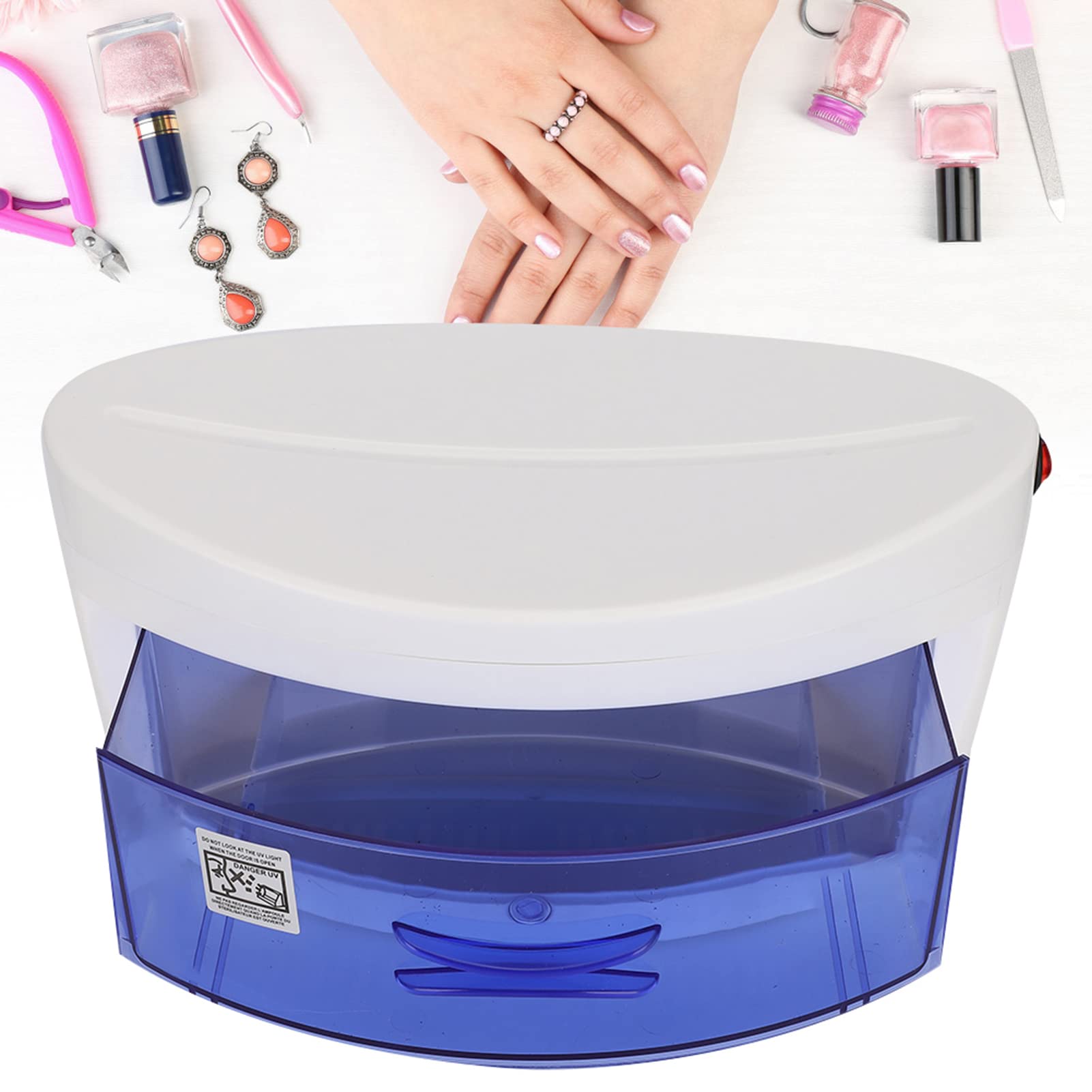 Sterilizzatore per nail art, Sterilizzatore UV LED Intelligente per Smalto armadio per disinfezione UV con ozono cassetta degli attrezzi per nail art per Parrucchieri Saloni di Bellezza Manicure