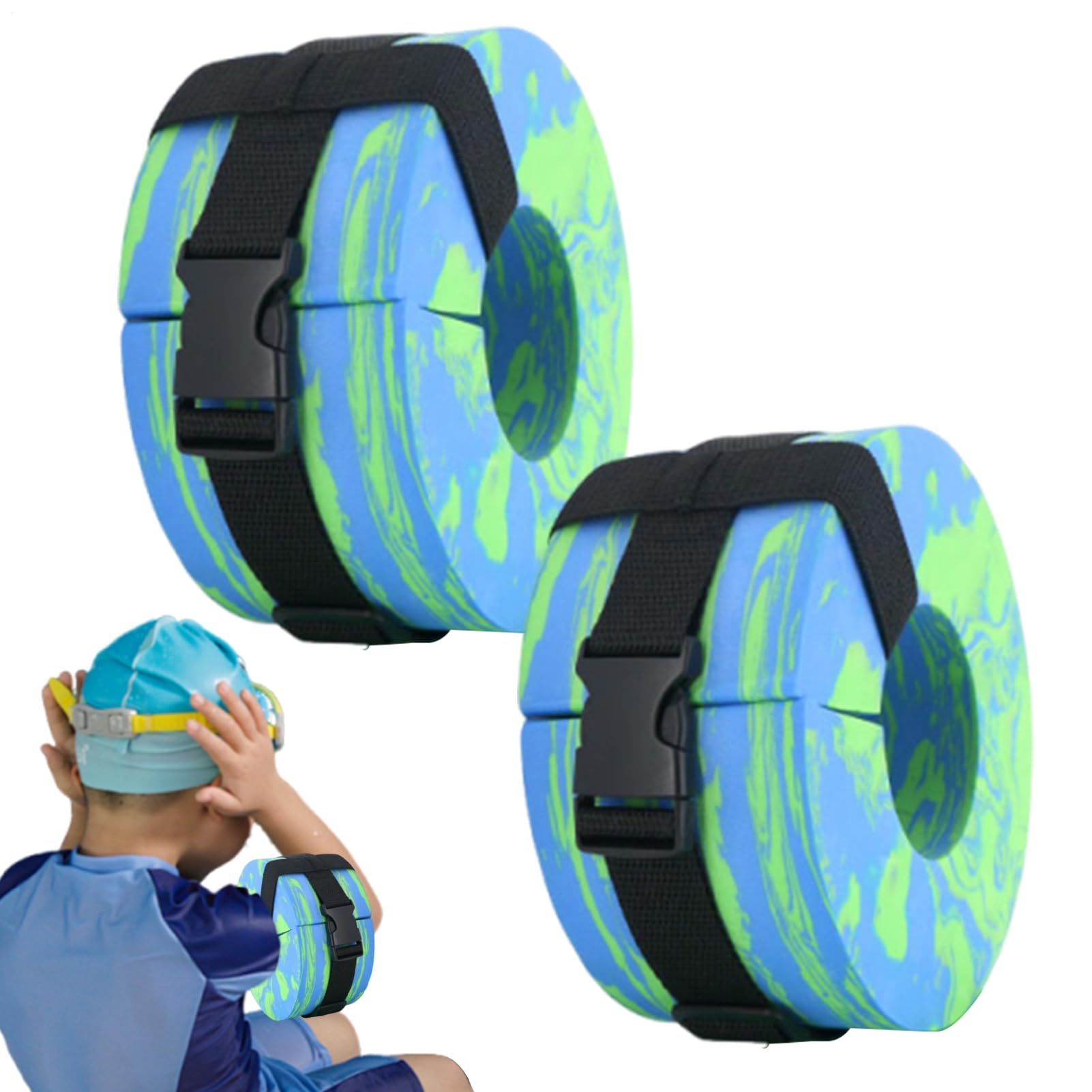 Aqua-Knöchelgewichte | Ausrüstung mit Eva-Manschetten | Tragbares Gewicht für Becken, Knöchel, Arme, Gürtel, Amateure, Anfänger, Erwachsene, Athleten