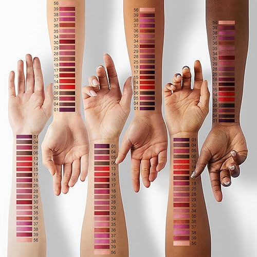 Miniatura 168 de evpct Juego de 6 delineadores de labios y lápiz labial, color rojo oscuro, malva, morado, ciruela, mate, mate, 24 horas a prueba de agua mate, 24 1