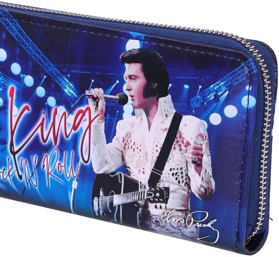 Nemesis Now Elvis The King of Rock and Roll Blue Womens Purse, 19cm