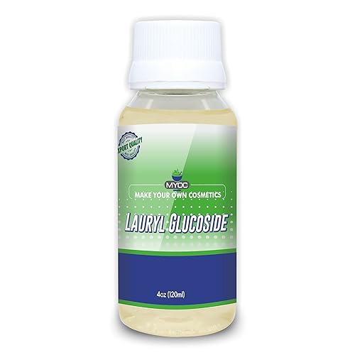Myoc Lauryl Glucósido  4.1 fl oz (4.05 onzas líquidas), grado cosmético de lauril glucósido, tensioactivo de lauril glucósido para la piel,
