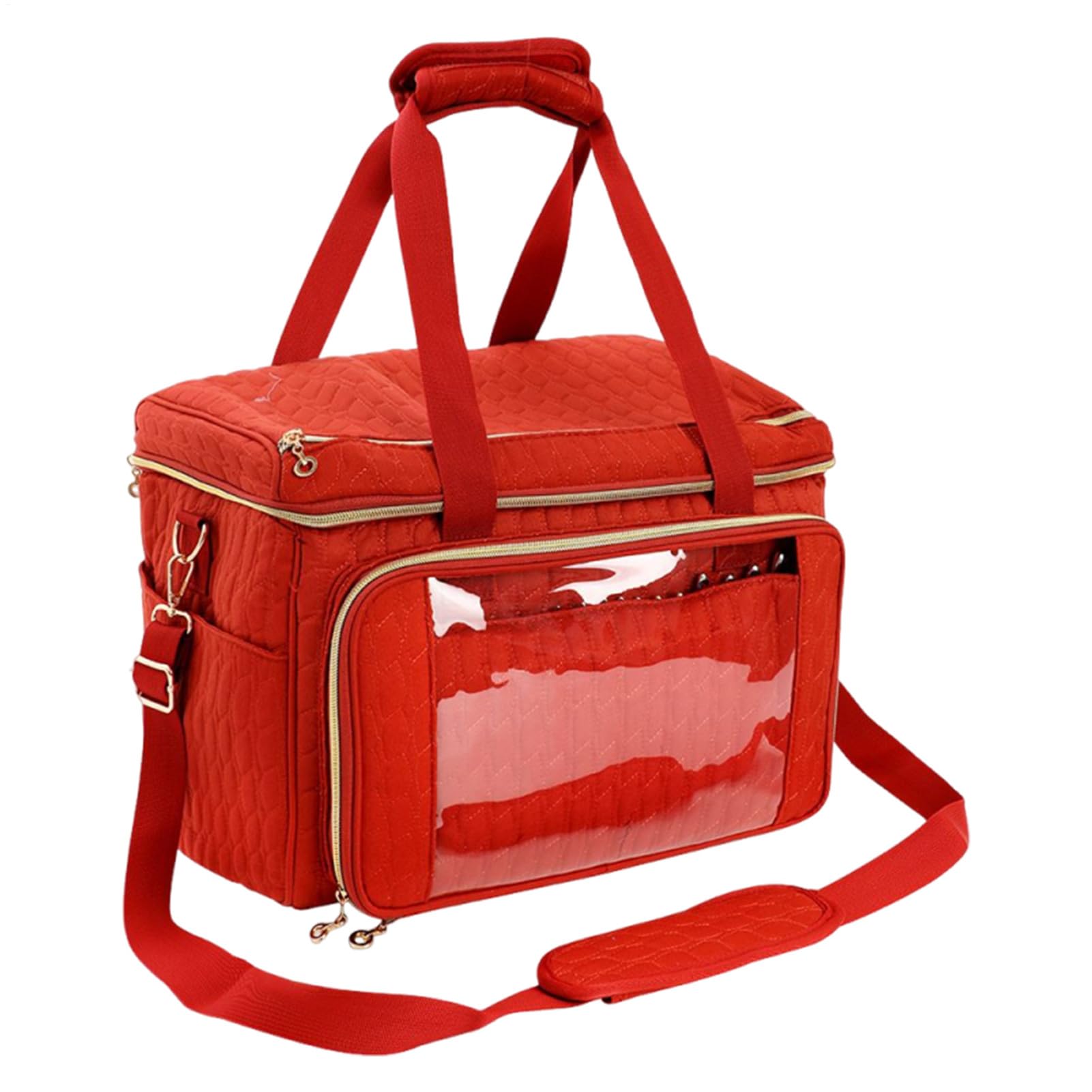 Borsa da Uncinetto Portaoggetti da Viaggio per Hobby Creativi | Grande Borsa per Maglia e Uncinetto per Donne, Mamme, Appassionate di Fai da Te, Ferri, e Trasferte