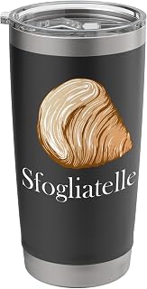 Sfogliatelle Design | Italian Pastry Graphic | Lobster Tail Stainless Steel Insulated Tumbler