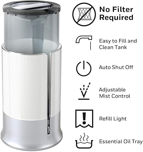 Miniatura 5 de Honeywell Designer Series Humidificador Cool Mist Blanco