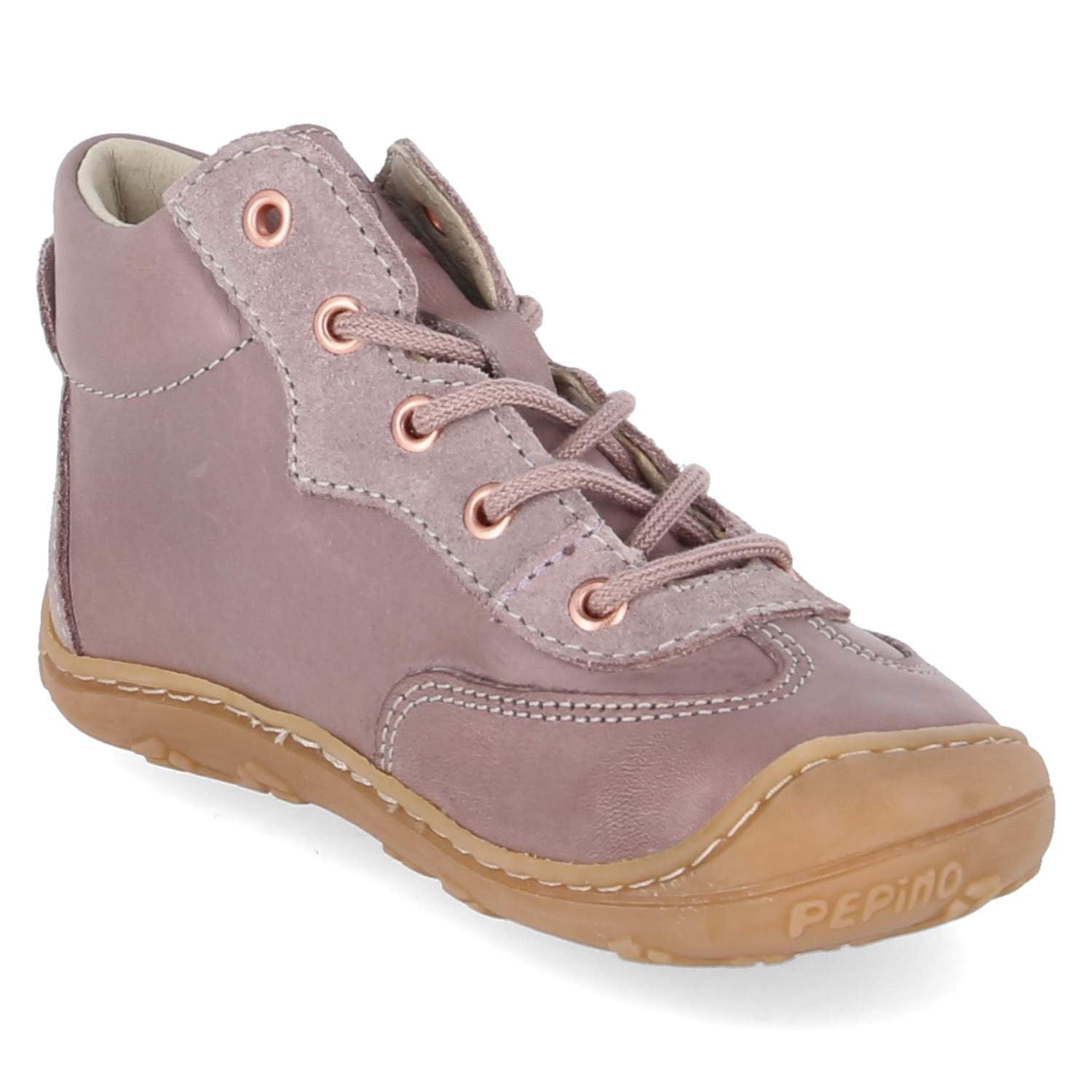 PEPINO 50 1205402/310 - Zapatillas unisex para aprender a andar, piel lisa, color morado, talla 18