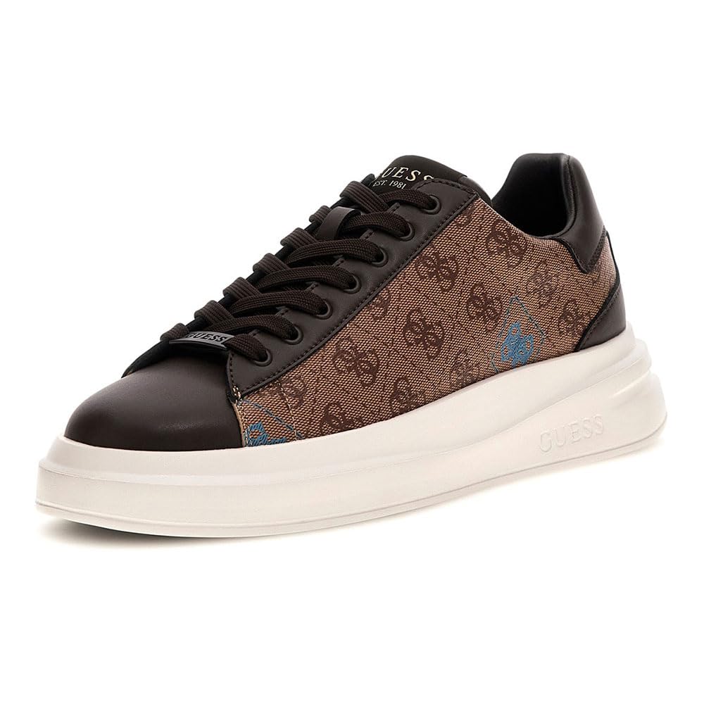 Guess Scarpe Uomo Sneaker Elba 4G Logo Beige Brown U26GU15 FMFLBAFAB12 Taglia Scarpa: 43-image