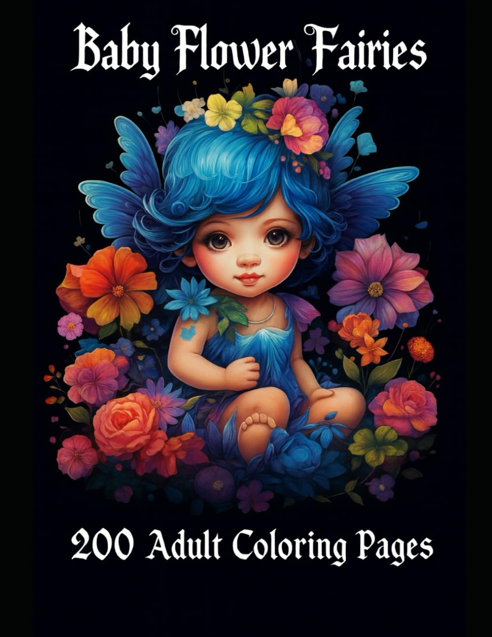 Baby Flower Fairies: 200 Adult Coloring Pages