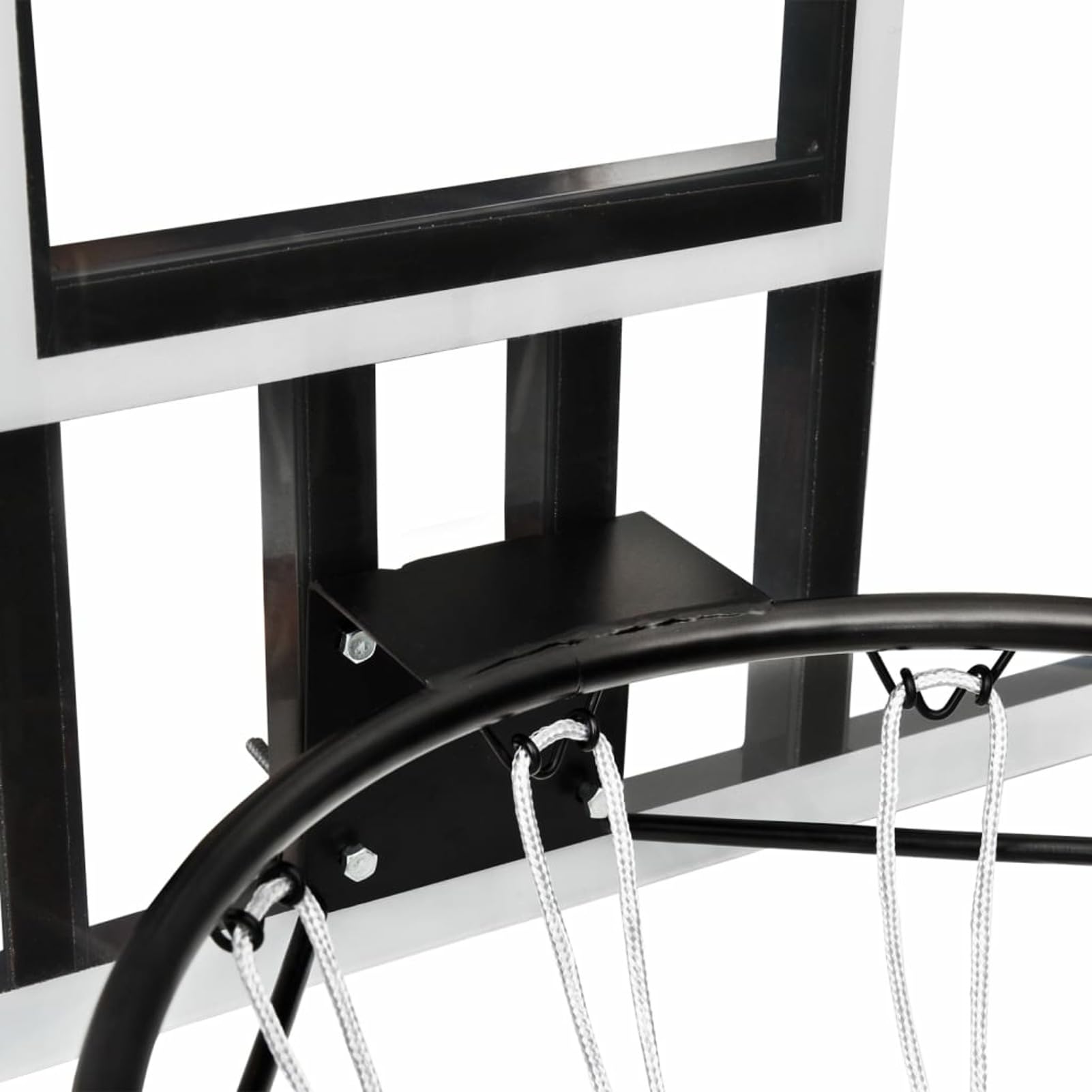 ARKEM Canestro Basket Esterno Portatile,Pallacanestro da Camera Interno con Tabellone,Tabellone Pallacanestro Trasparente 90x60x2,5 cm Policarbonato
