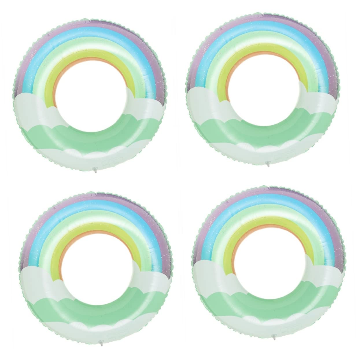 PRETYZOOM 2pcs Cloud Swimming Ring Toys for outside Inflatable Float Outside Toys Inflatable Pool Rings Swimming Pool Rings Summer Water Rings Portable Swim Ring Pool Inflatable Swim Ring