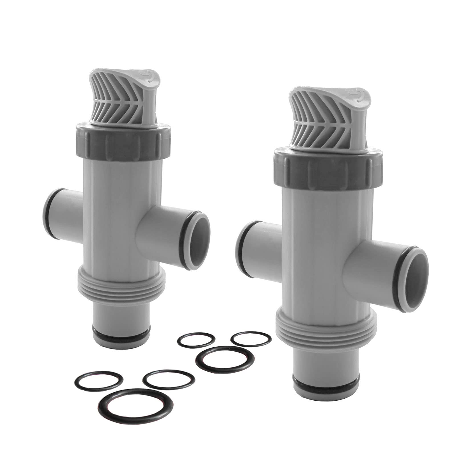 Photo 1 of 11872 Dual Split Hose Plunger Valve Pool Part Replacement for Above Ground Pool Pump(2Pcs)