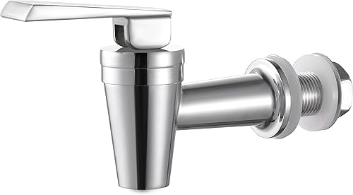 SSS030 - Grifo dispensador de bebidas de acero inoxidable (se adapta a apertura de 58 pulgadas, presiona y sujeta o levanta para dispensar, acabado