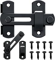 Adanluxe 2-Pack 4x2.76" Thickened Stainless Steel Gate Latch Sliding Door Lock - Child Proof Security for Bedrooms, Barns, Sheds & Fences