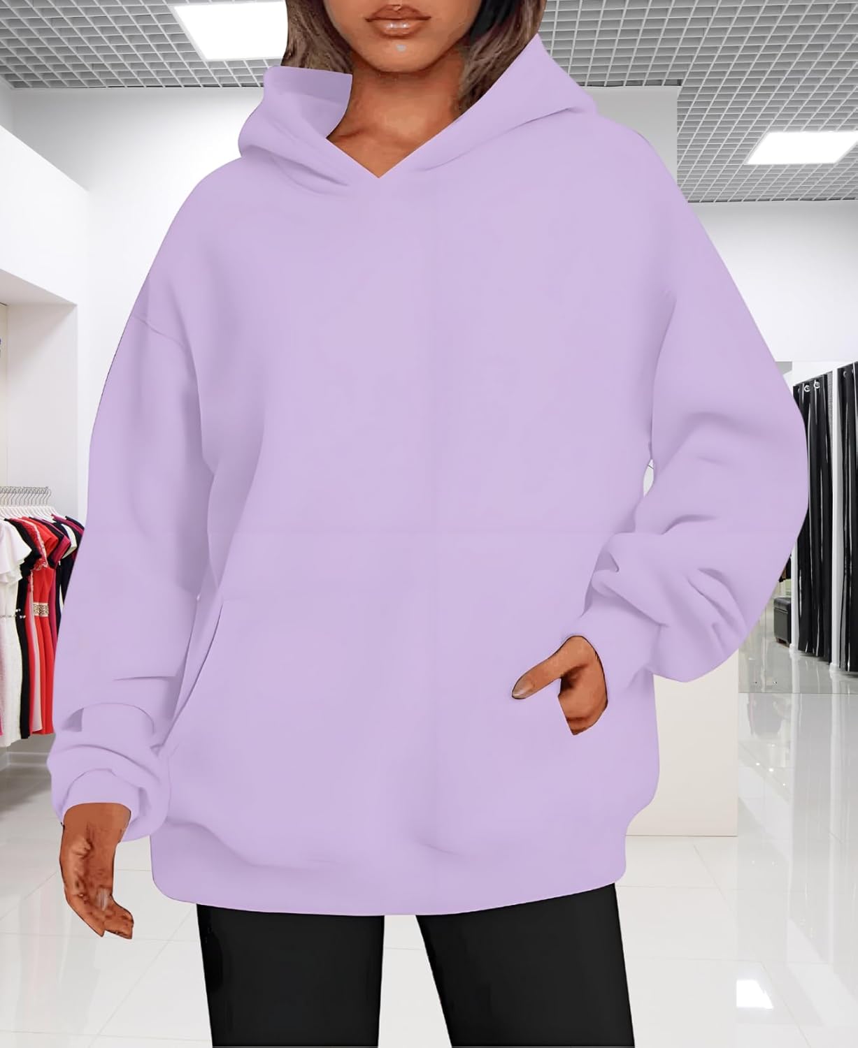 Women's Oversized Hoodie Fleece Sweatshirt Fall Winter Soft Pullover Casual Fashion Sweatshirt for Women - Image 6