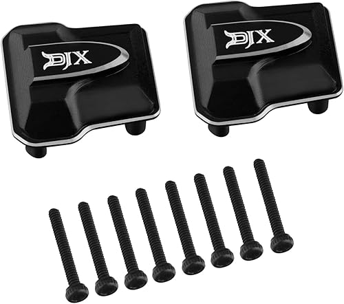 Miniatura 8 de DJX CNC mecanizado 2 piezas latón diff cubierta delantera y trasera eje diff cubierta para 118 RC Crawler coche TRX4M actualización piezas