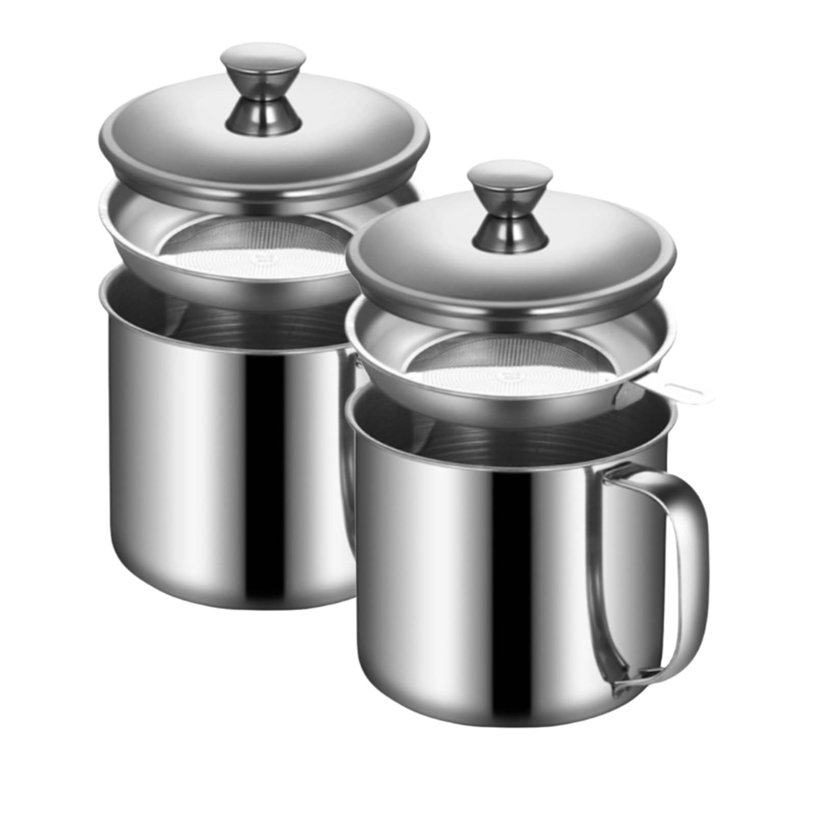 Separador de aceite de cocina para freír y almacenar grasa limpia sin ensuciar la encimera