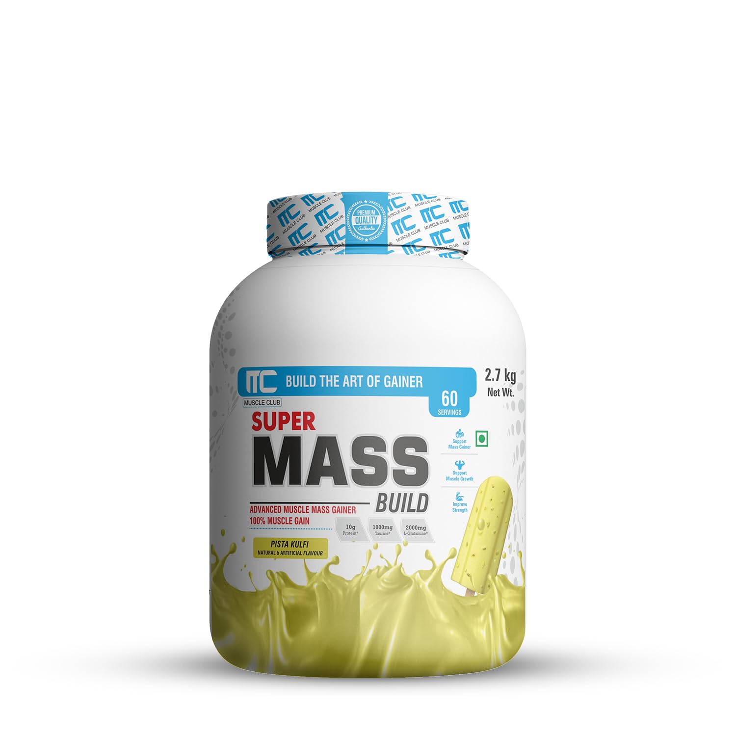 Muscle Club - Super Mass Muscle Gainer with 100% Muscle Gain, Taurine, and L-Glutamine (Pista Kulfi, 2.7 KG) (B0D9B2YQFQ) Amazon Price History, Amazon Price Tracker