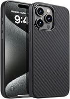 Vista 84 de Funda magnética para iPhone 15, resistente a las caídas, sensación de piel mate, a prueba de golpes, delgada, negro mate