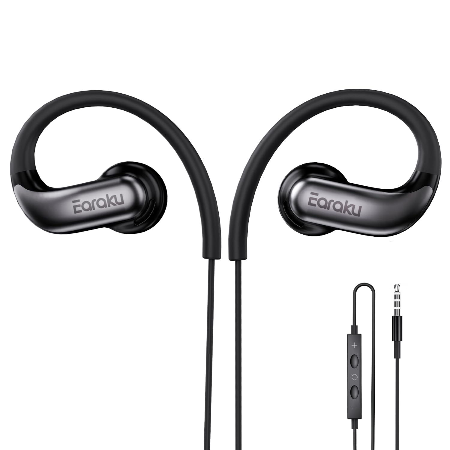 Amazon.co.jp: 【原音忠実】 イヤホン 有線 耳掛け式 マイク付き