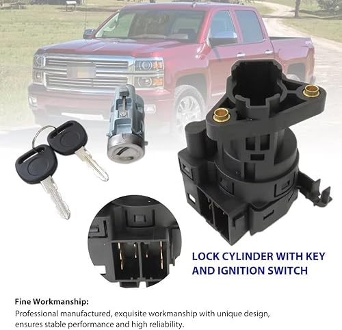 Miniatura 4 de 12458191, 12533953 Cilindro de bloqueo con llaves e interruptor de encendido para 2001 Pontiac Grand Am GT Coupé 2 puertas 3.4L 207Cu. en V6 gas OHV