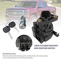 Vista 4 de 12458191, 12533953 Cilindro de bloqueo con llaves e interruptor de encendido compatible con Oldsmobile Alero GLS Coupe 2002 2-Door 2.2L 2198CC