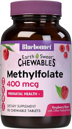 BlueBonnet Earth Sweet Cellular Active Metilfolato 400 mcg comprimidos masticables