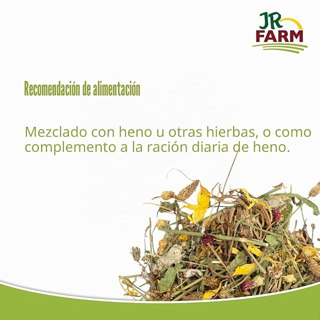 Foto 5 de 6 de JR Farm - Sueño de Flores de 380 g en Cubo (Hierbas para Conejos Enanos y roedores, alimento complementario)