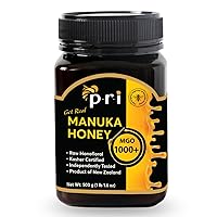 Vista 1 de P.R.I Miel de Manuka MGO 1000+, 1.1LB de alta resistencia - Miel de Manuka cruda (tarro de 17.64 oz)