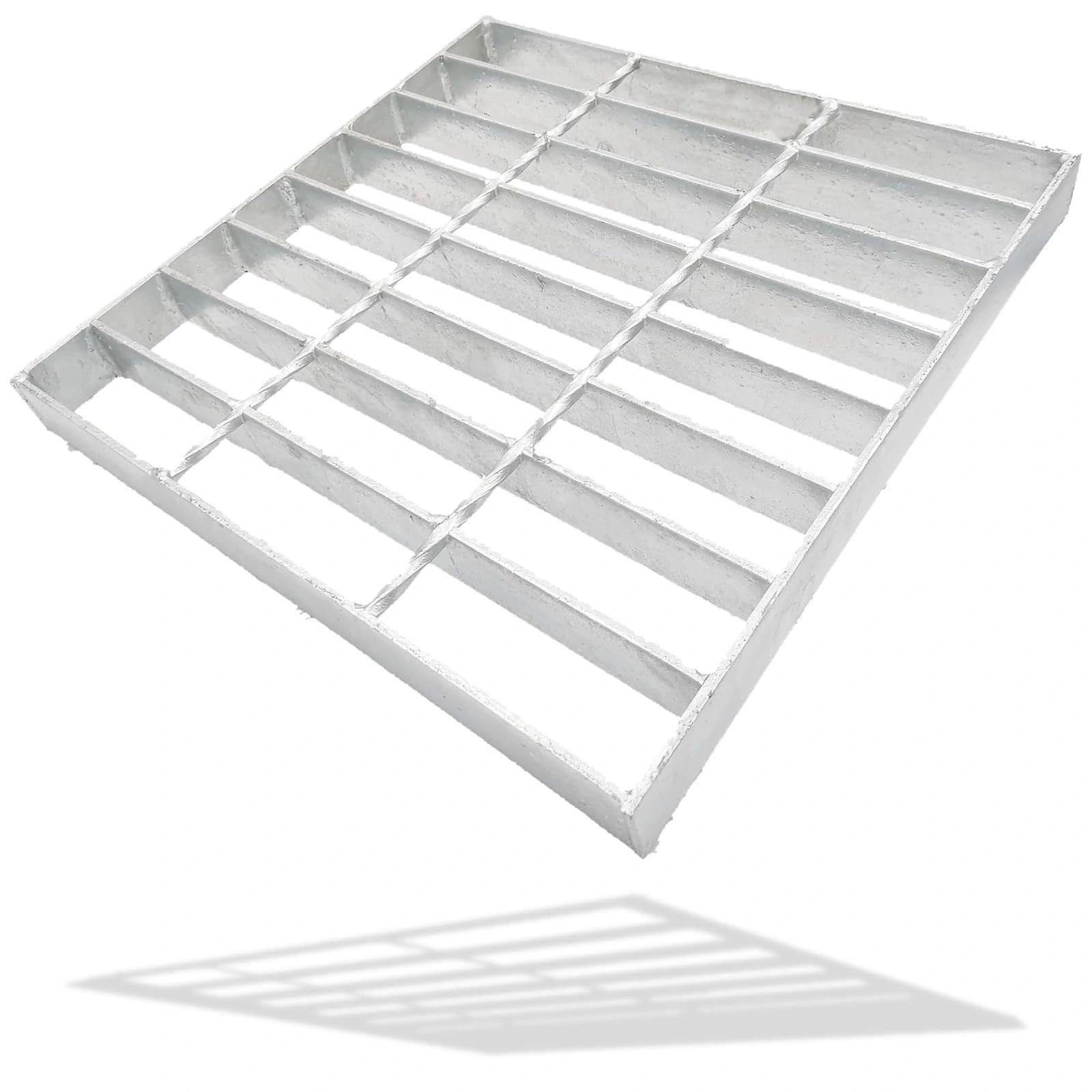 MOSINSBO Galvanised Steel Drain Grate, Driveway Channel Cover 298 x 298 mm