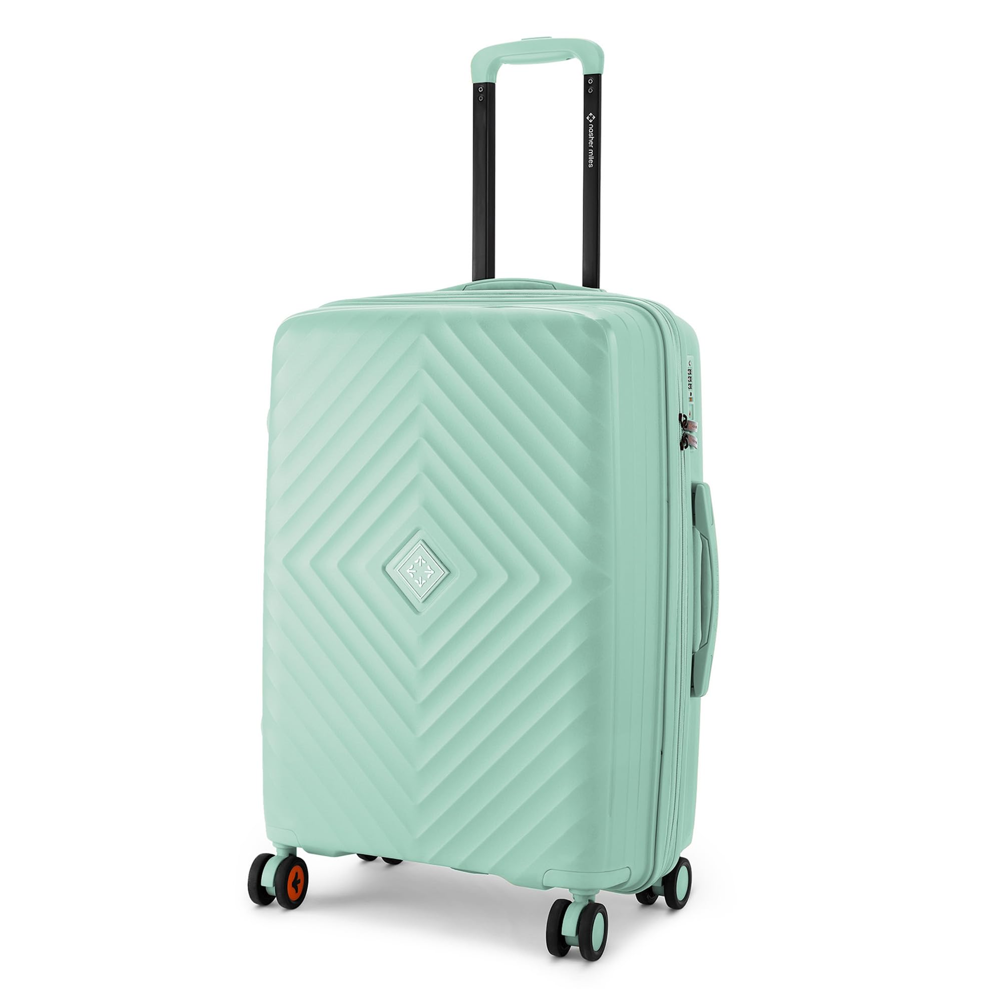 Antwerp Hard-Sided Polypropylene Check-in Luggage 24 inch | 65cm TSA Lock 8 Wheels & Expander Medium Trolley Bag for Travel | Suitcase (Pastel Green)