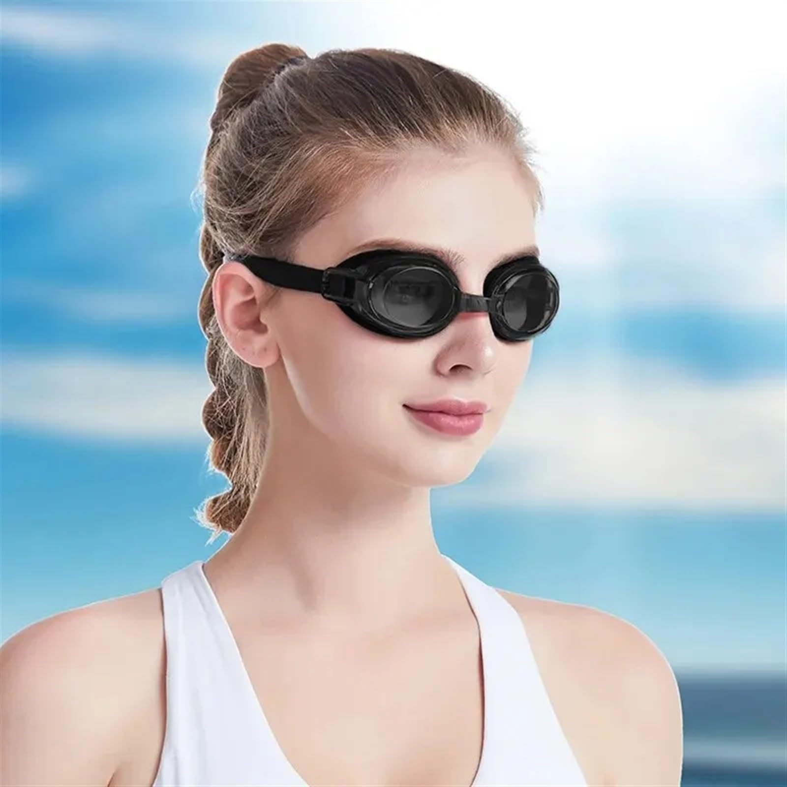 Occhiali da Nuoto Occhiali da Nuoto Impermeabili e antiappannamento specchi Piatti for Adulti e Ragazzi Occhiali da Nuoto in Silicone e Occhiali da Sub Attrezzatura