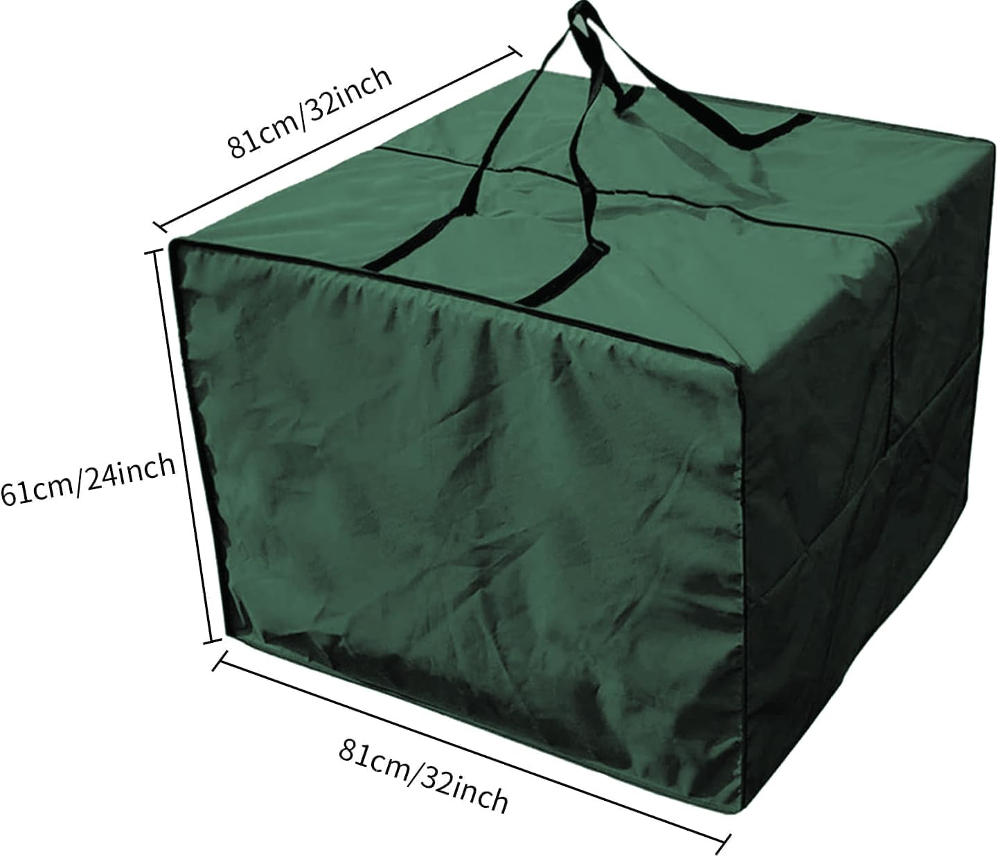 Storage Bag, Waterproof Fabric Cushion Storage Bag, Dark Green